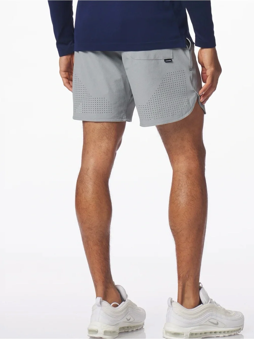 Legends Luka Athletic Short With Liner SZ L Medium Grey 7” Inseam